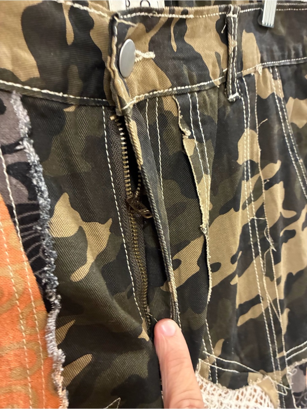 POL Patchwork Twill Pants Size Large - Picture 5 of 14